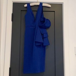 Michael Costello Blue Peplum Dress